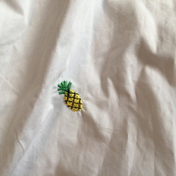 NWT BISHOP + YOUNG PINEAPPLE PRINT OFF THE SHOULDER TOP SIZE MEDIUM - Picture 14 of 14